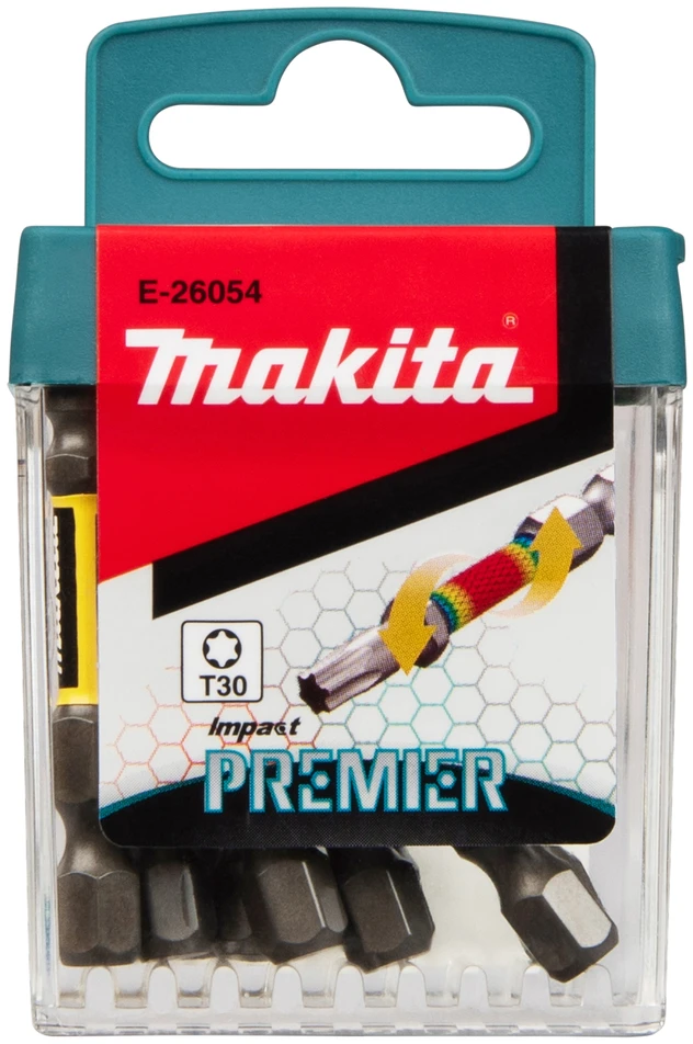 Makita Torison antgaliai E-tipo Impact PREMIER T30x50mm 10vnt. E-26054 T30 • 50 mm • 1/4" • 10 vnt