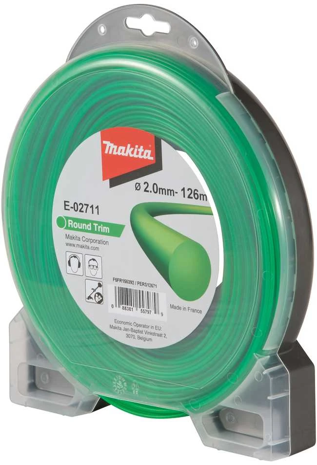Makita Trimeriai 2,0mm/126m apvalus valas E-02711