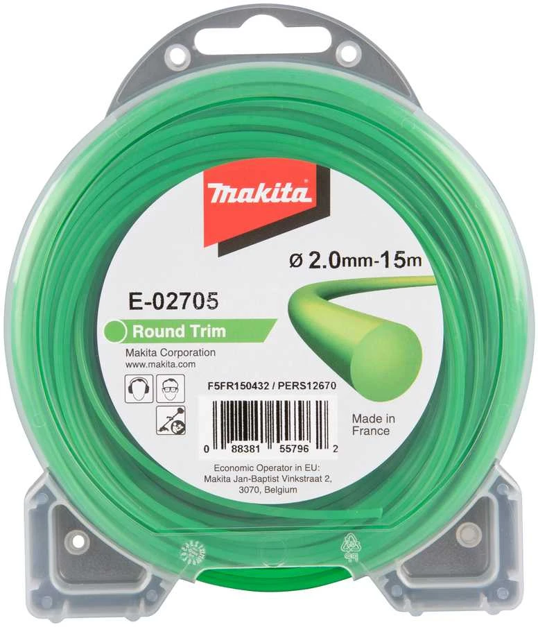 Makita Trimeriai 2,0mm/15m apvalus valas E-02705