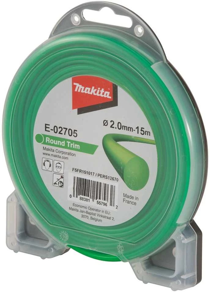 Makita Trimeriai 2,0mm/15m apvalus valas E-02705