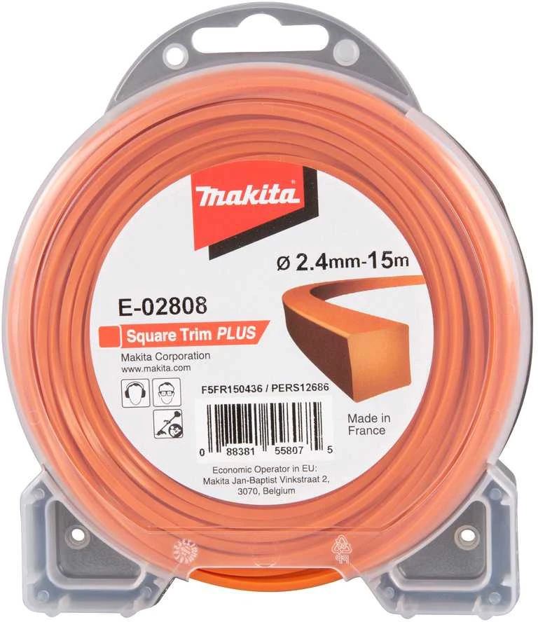 Makita Trimeriai 2,4mm/15m kvadratinis valas E-02808