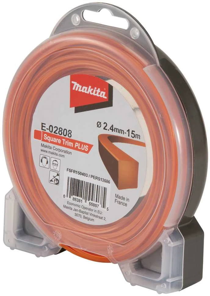 Makita Trimeriai 2,4mm/15m kvadratinis valas E-02808