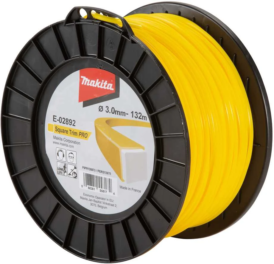 Makita Trimeriai 3,0mm/132m kvadratinis valas E-02892