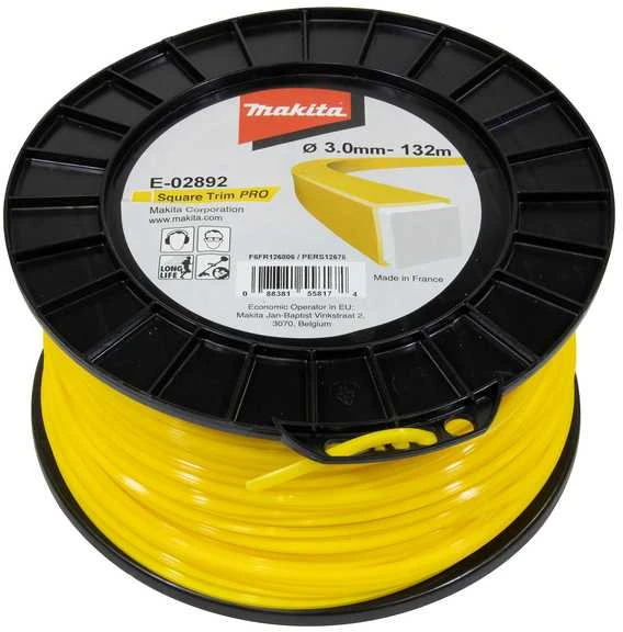 Makita Trimeriai 3,0mm/132m kvadratinis valas E-02892