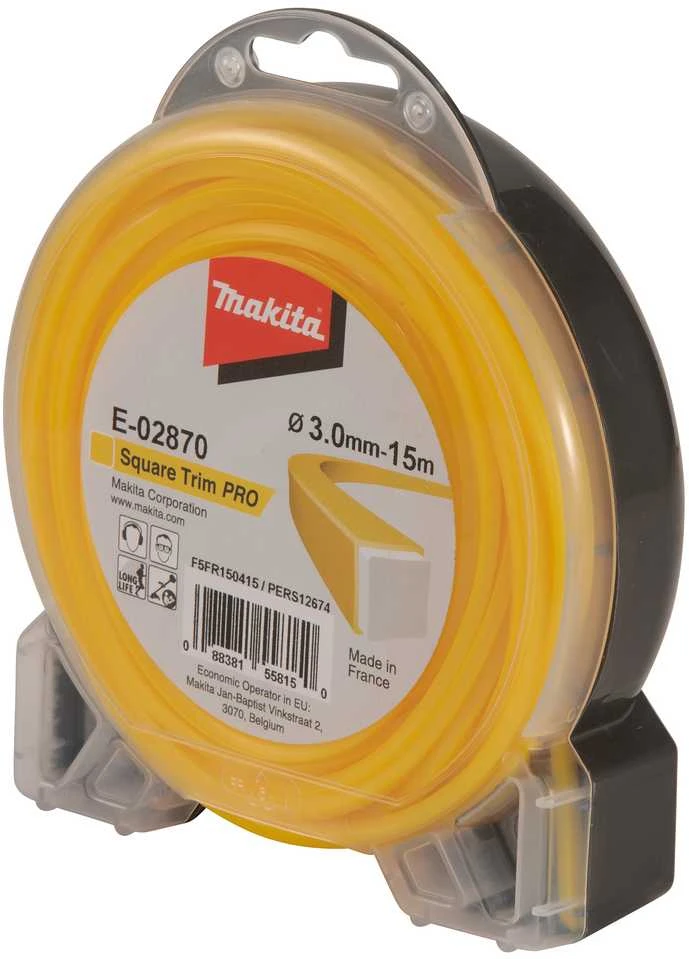 Makita Trimeriai 3,0mm/15m kvadratinis valas E-02870