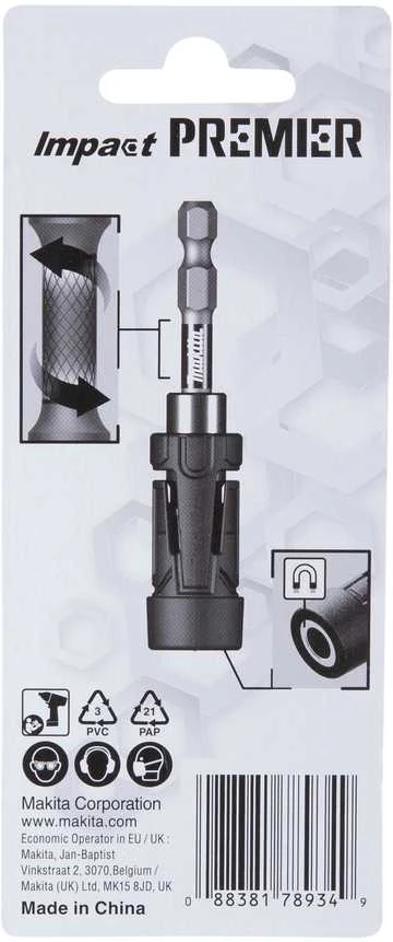 Makita Ultra Mag Torsion magnetinis laikiklis, 80mm, 1vnt. Impact Premier E-20270
