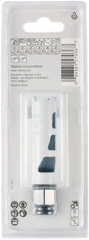 Makita Universali gręžimo karūna EZYCHANGE TCT 20mm E-06644 T.C.T • 20 mm • Ezychange