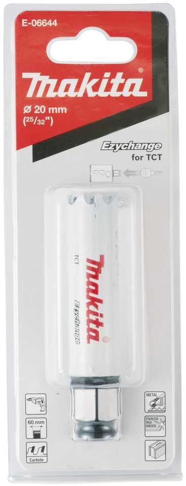 Makita Universali gręžimo karūna EZYCHANGE TCT 20mm E-06644 T.C.T • 20 mm • Ezychange