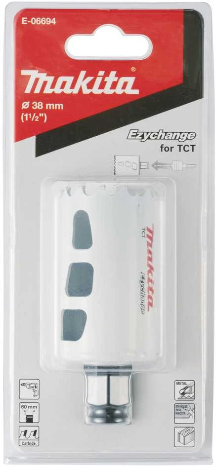 Makita Universali gręžimo karūna EZYCHANGE TCT 38mm E-06694 T.C.T • 38 mm • Ezychange