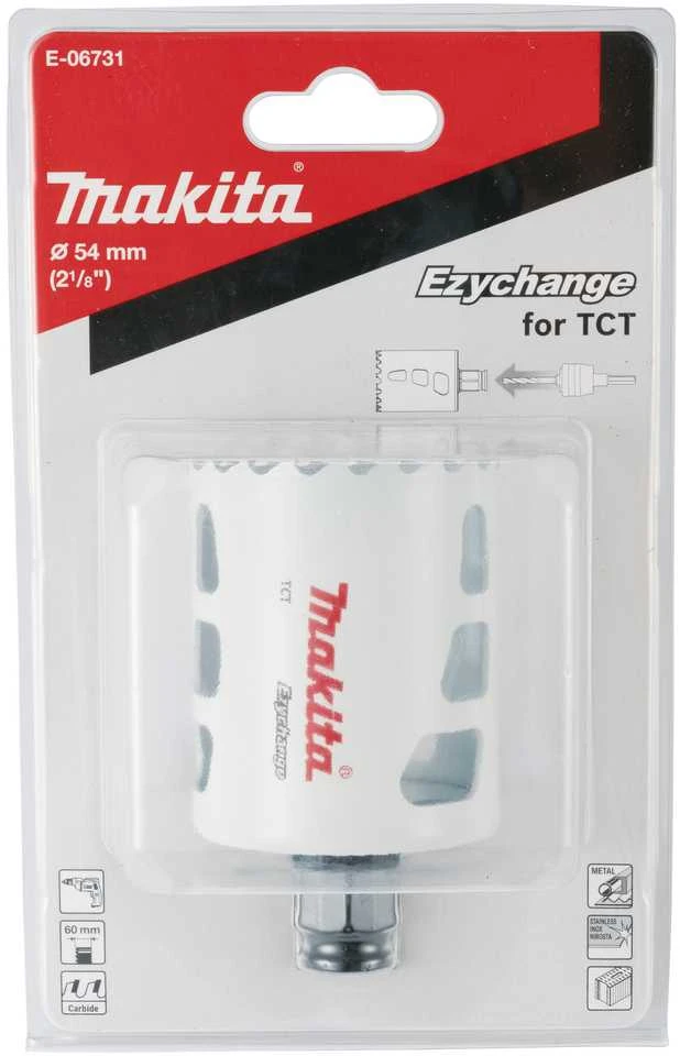Makita Universali gręžimo karūna EZYCHANGE TCT 54mm E-06731 T.C.T • 54 mm • Ezychange