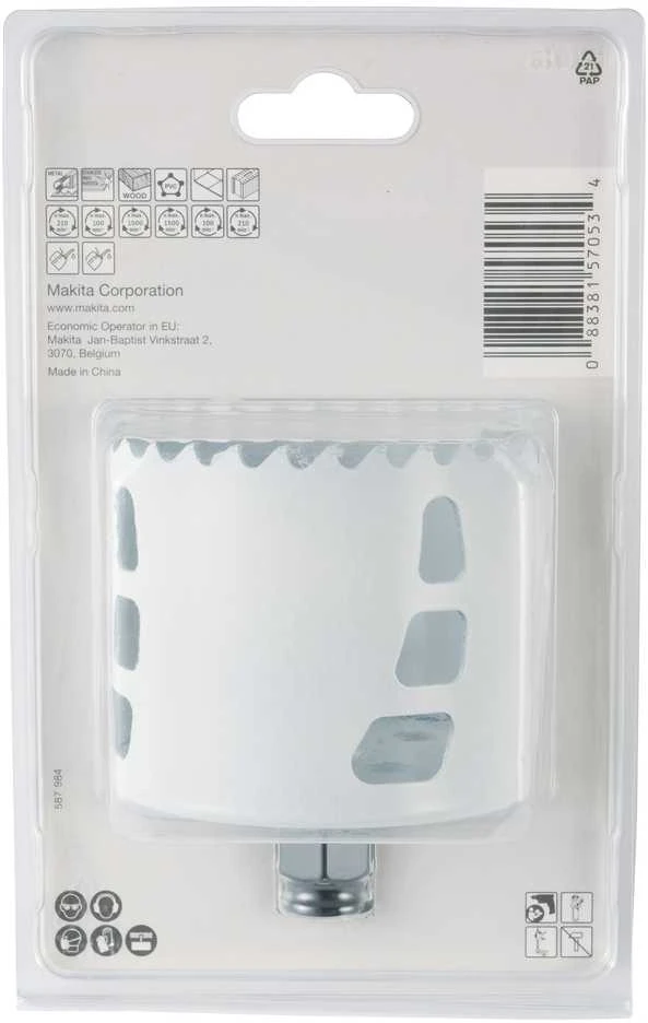 Makita Universali gręžimo karūna EZYCHANGE TCT 83mm E-06812 T.C.T • 83 mm • Ezychange