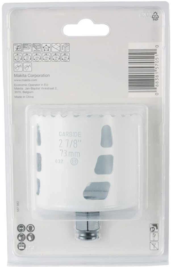 Grąžtas Makita Universali gręžimo karūna EZYCHANGE TCT 73mm E-06797 T.C.T • 73 mm • Ezychange