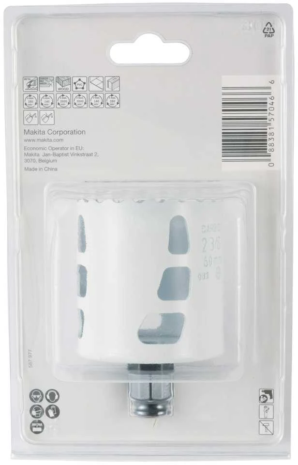 Grąžtas Makita Universali gręžimo karūna EZYCHANGE TCT 60mm E-06747 T.C.T • 60 mm • Ezychange