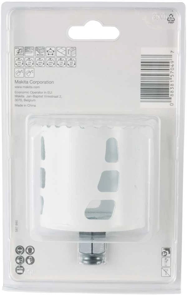 Makita Universali gręžimo karūna EZYCHANGE TCT 68mm E-06775 T.C.T • 68 mm • Ezychange