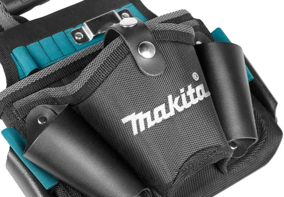 Makita Universalus dėklas gręžtuvui, su papildoma kišene. Tinka kabinimui iš kairės ir dešinės pusės. Tvirtinamas prie diržo. E-15182