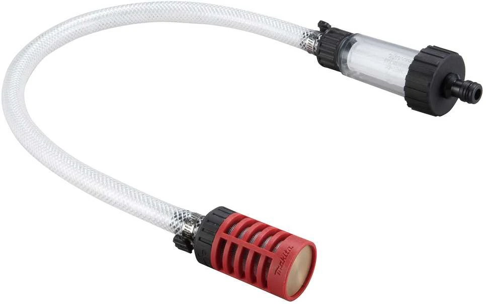 Makita vandens žarna su raudonu siurbimo filtru