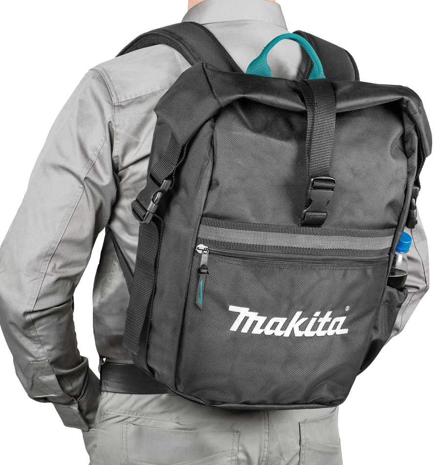 Makita Vėjui ir lietui atspari kuprinė, su ritininiu užsegimu. E-15528