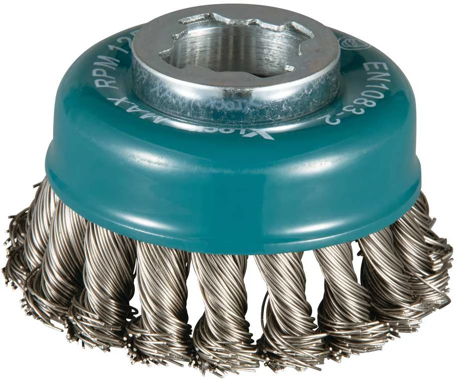 Makita Vielinė šlifavimo taurė, sukta viela, 0.5mm, Ø 80 mm, X-LOCK D-73330