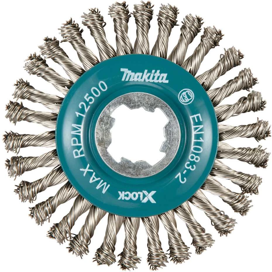 Makita Vielinis šlifavimo diskas, sukta viela, 0.5mm, Ø 115 mm, X-LOCK D-73368