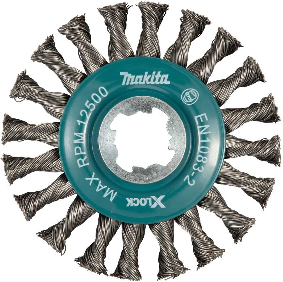 Makita Vielinis šlifavimo diskas, sukta viela, 0.5mm, Ø 115 mm, X-LOCK D-73405