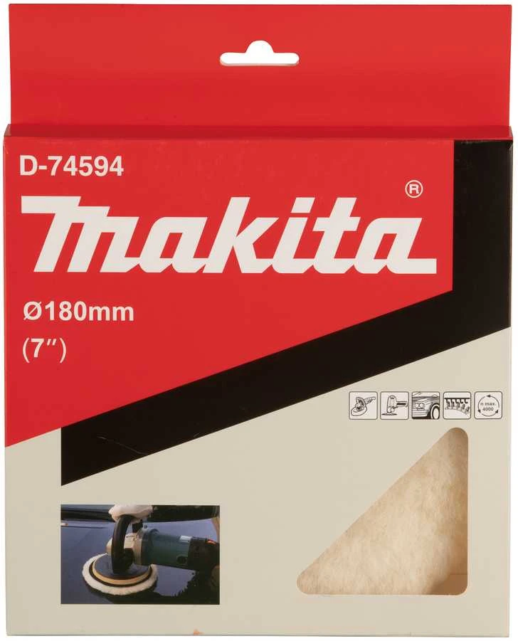 Makita Vilnonis poliravimo padas 180 mm klett D-74594