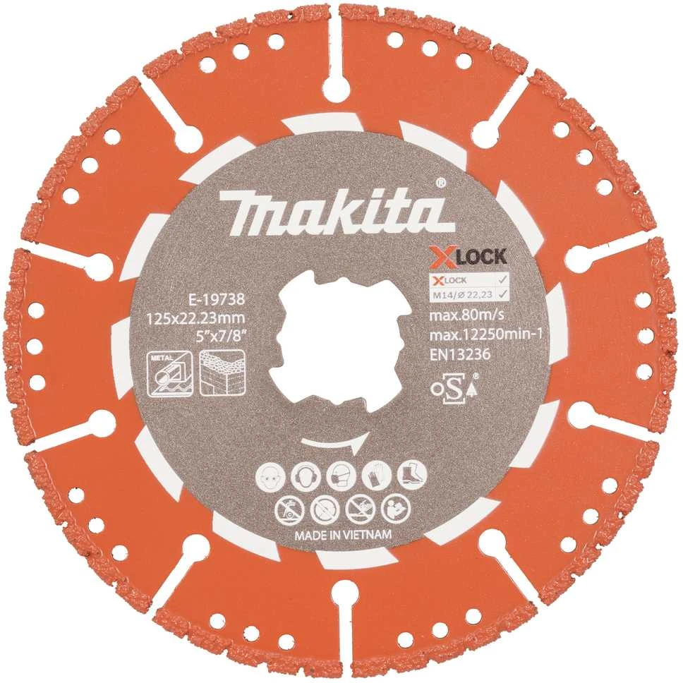 Makita X-LOCK deimantinis diskas kampiniams šlifuokliams, gelbėjimo darbams E-19738