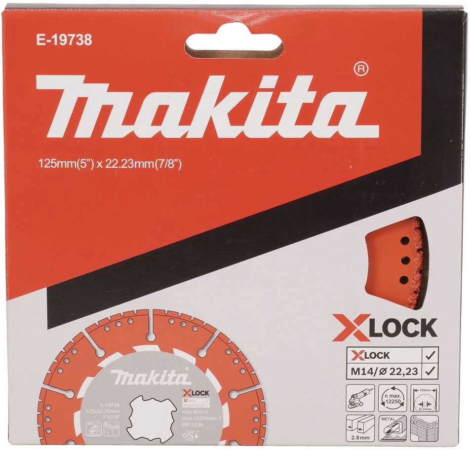 Makita X-LOCK deimantinis diskas kampiniams šlifuokliams, gelbėjimo darbams E-19738