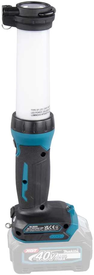 Makita XGT® Akumuliatorinis LED žibintas ML002G XGT® • 40Vmax • 130-710 lm • 340-1900 lx