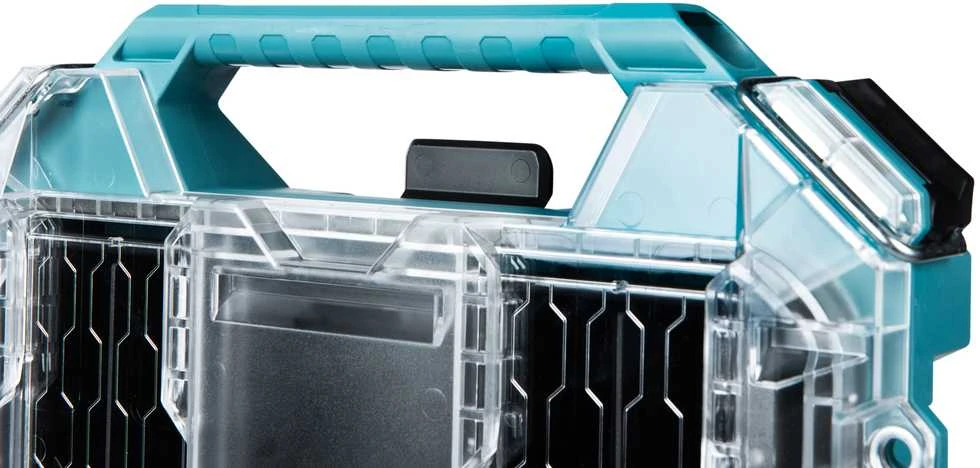 Makita Žema vidutinio dydžio smulkių priedų dėžė P-91051 8,4 L, 387 × 596 × 85 mm