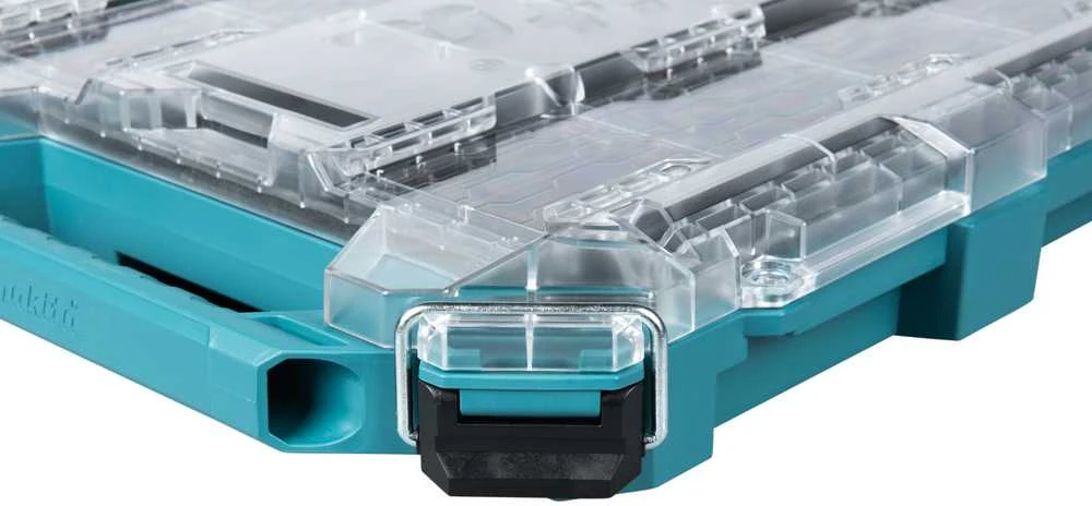 Makita Žema vidutinio dydžio smulkių priedų dėžė P-91051 8,4 L, 387 × 596 × 85 mm