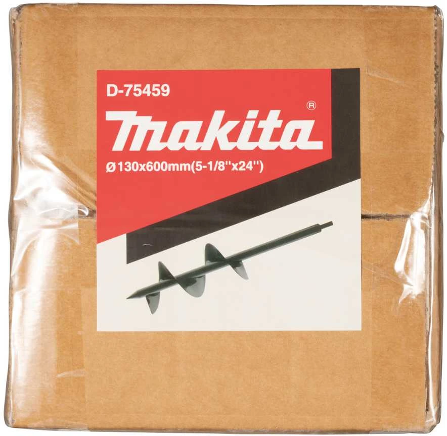 Makita ŽEMĖS GRĄŽTAS 130X600MM, šešiakampis griebtuvas D-75459