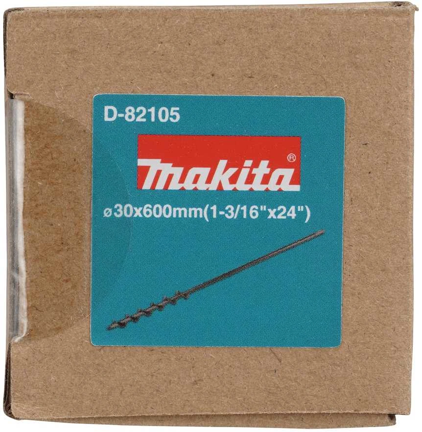 Makita ŽEMĖS GRĄŽTAS 30x600MM, šešiakampis griebtuvas D-82105