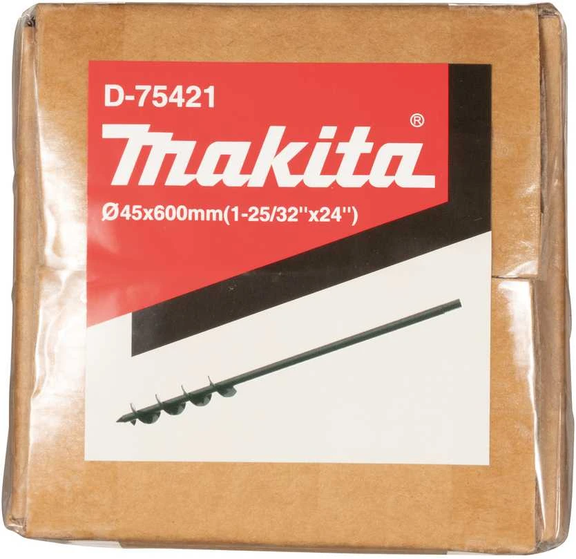 Makita ŽEMĖS GRĄŽTAS 45X600MM šešiakampis griebtuvas D-75421