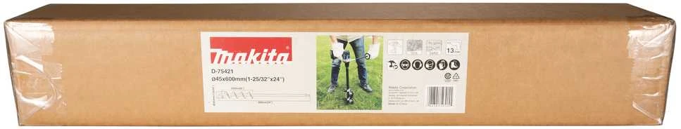 Makita ŽEMĖS GRĄŽTAS 45X600MM šešiakampis griebtuvas D-75421