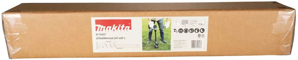 Makita ŽEMĖS GRĄŽTAS 70X600MM šešiakampis griebtuvas D-75437