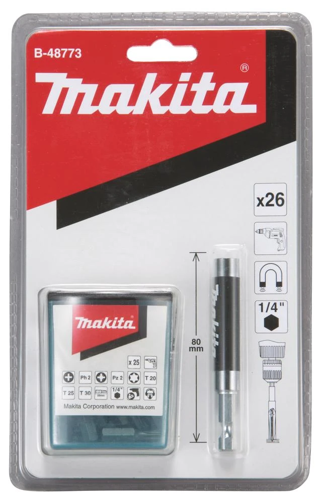 Makita Teleskopiskais uzgalis skrūvēšanai 80mm B-48773 Teleskopiskais uzgalis