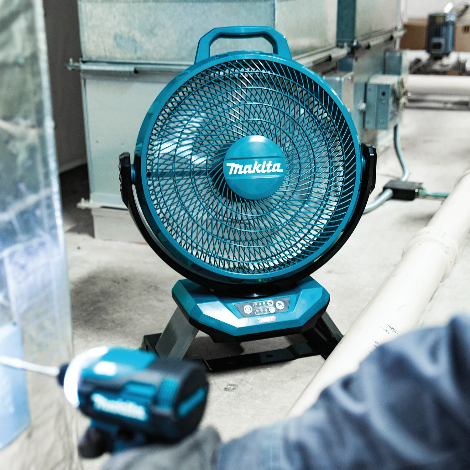 Makita CF002GZ, 40V max XGT® akumuliatorinis 13 colių ventiliatorius, be akumuliatoriaus ir įkroviklio aprašymas - Prekės nuotrauka