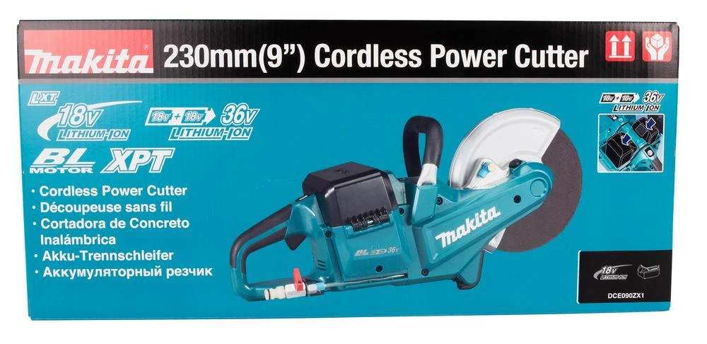 Makita DCE090ZX1 Akumuliatorinis pjūklas ,230mm, max 88mm, 5,6kg (no disc), Be akumuliatorių ir kroviklio!
