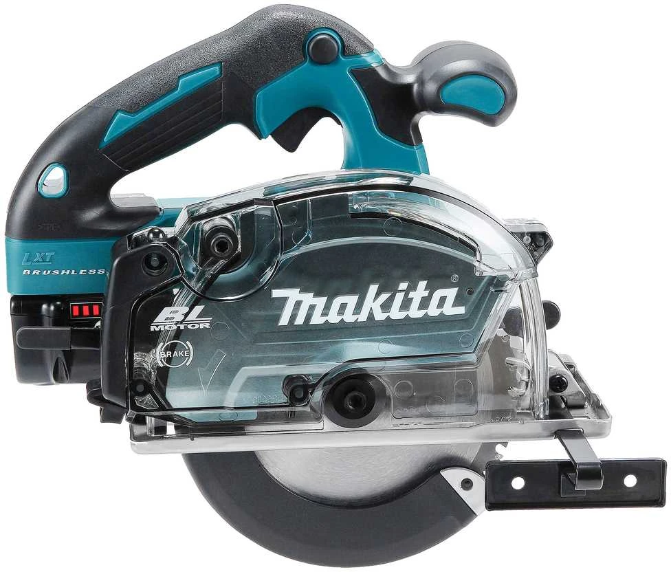 Makita DCS553Z akumuliatorinis metalo pjūklas iš šono