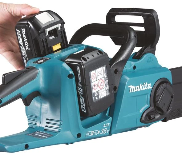 Makita Akumuliatorinis grandininis pjūklas DUC303PT2, 2X18V, 2X5,0Ah, Li-ion, 300mm, 20 m/s