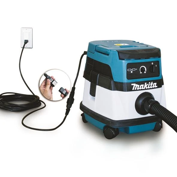 Makita DVC860LZ Akumuliatorinis dulkių siurblys 2x18V Li-ion; AC/DC; Be akumuliatorių ir kroviklio!