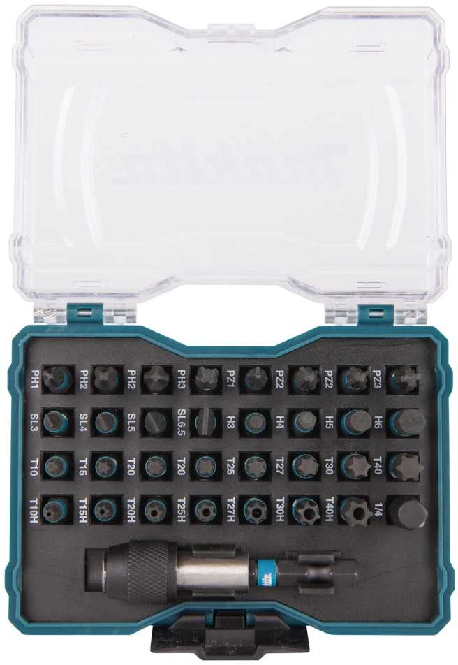 Makita sukimo antgalių rinkinys, 33vnt. (10) IMPACT Juodas E-12441-10