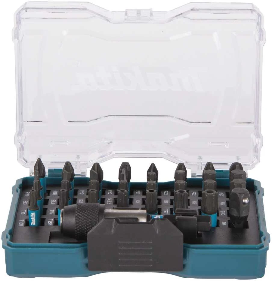 Makita sukimo antgalių rinkinys, 33vnt. (10) IMPACT Juodas E-12441-10