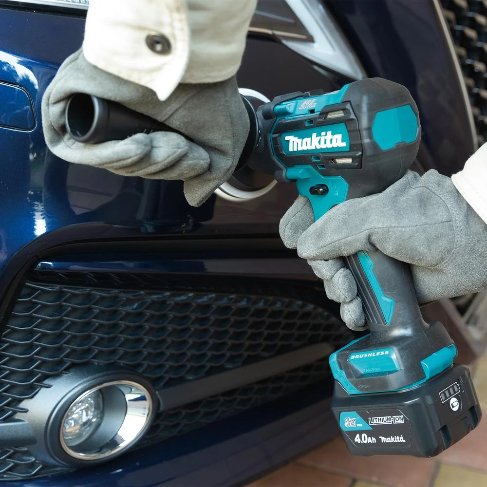 Makita PV301DZ Akumulatorinis poliruoklis 12Vmax CXT, 75MM, BL motor, Be akumuliatorių ir kroviklio!!!!