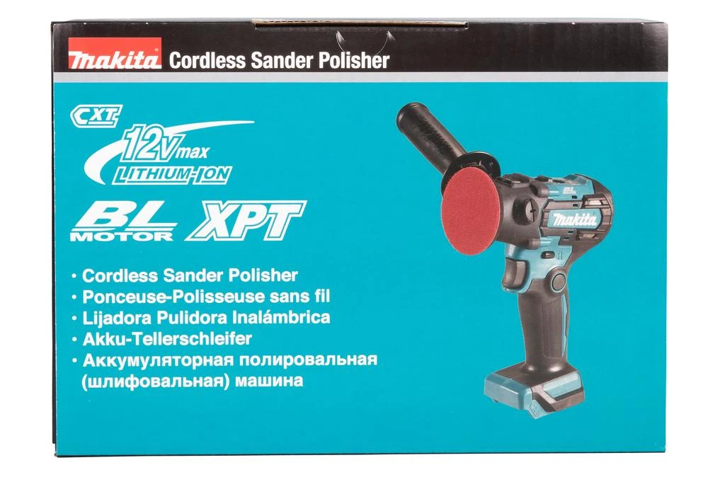 Makita PV301DZ Akumulatorinis poliruoklis 12Vmax CXT, 75MM, BL motor, Be akumuliatorių ir kroviklio!!!!