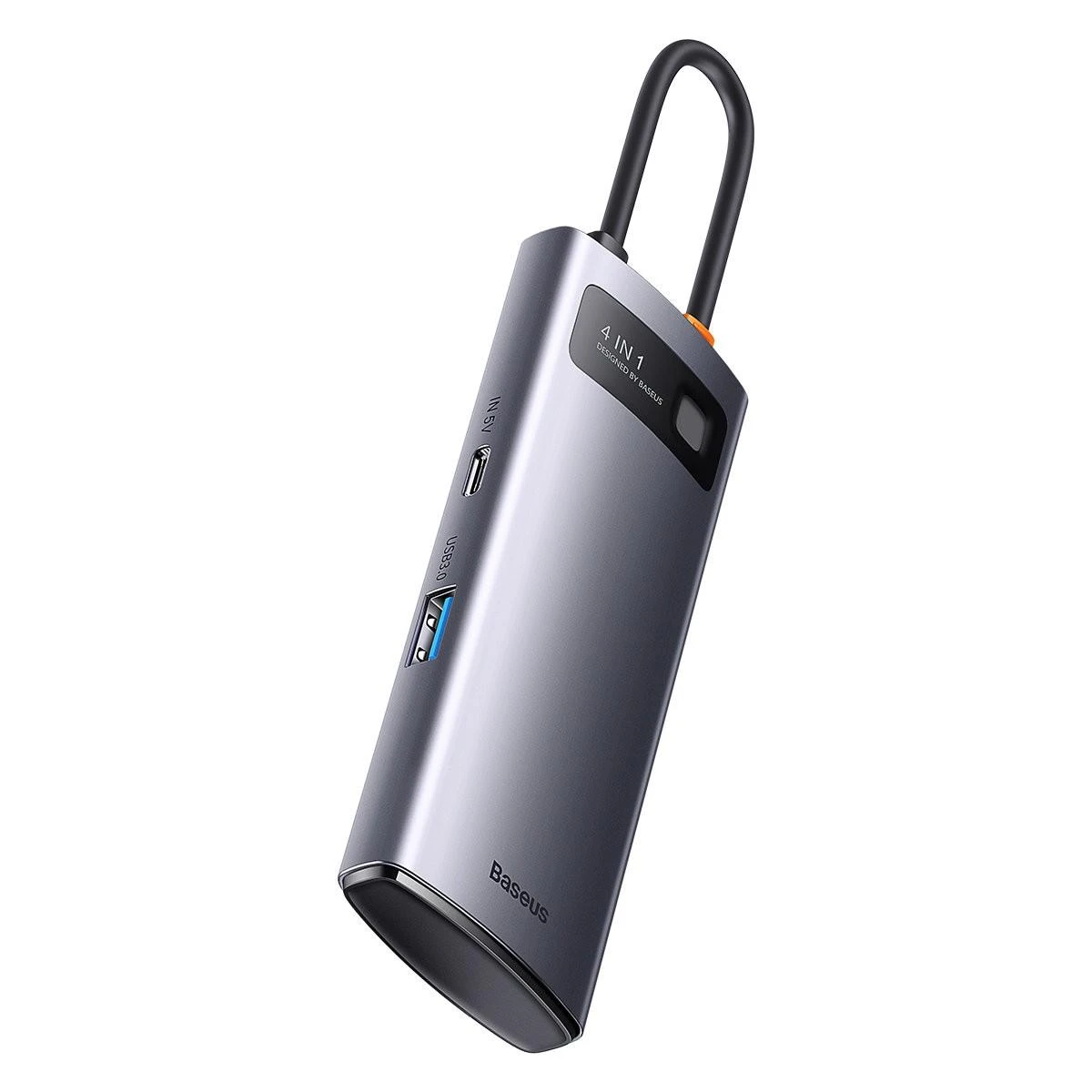 Baseus Metal Gleam Series Hub adapteris 4in1 USB-C iki 4x USB 3.0