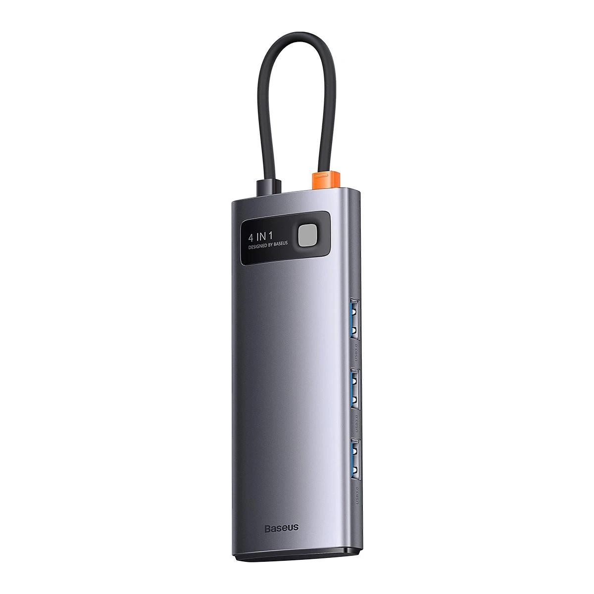 Baseus Metal Gleam Series Hub adapteris 4in1 USB-C iki 4x USB 3.0
