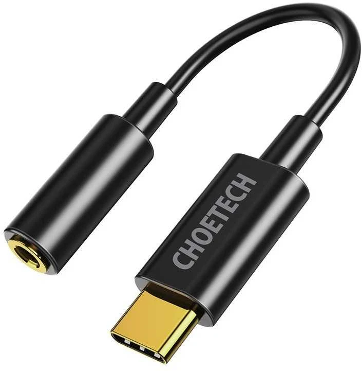 Adapteris CHOETECH USB Type-C (M) - ausinių jungtis 3.5mm (F)
