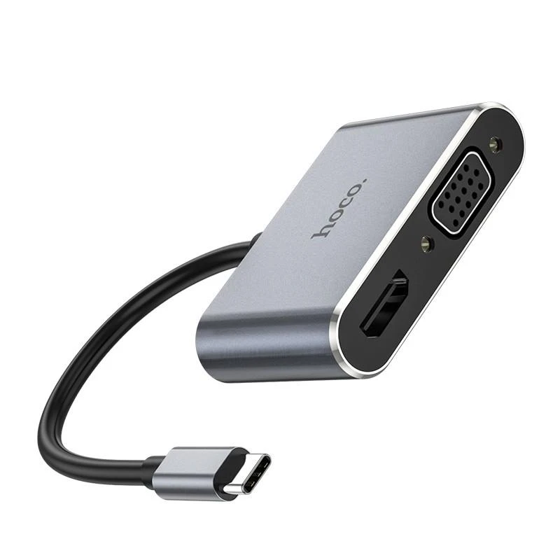 Hoco HB30 adapteris su HDMI ir VGA jungtimis