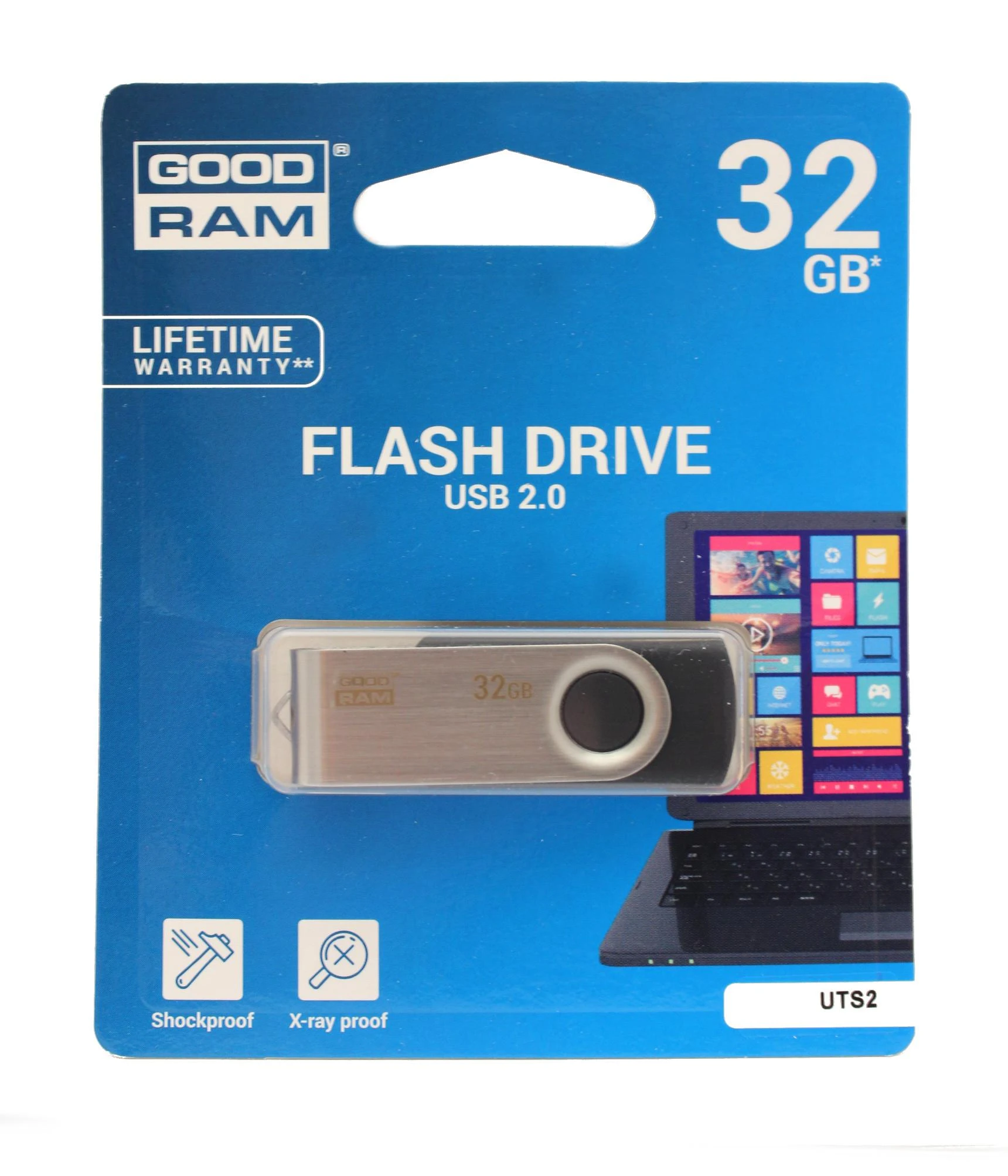 GOODRAM UTS2-0320K0R11 GOODRAM atmintis USB UTS2 32GB USB 2.0 Juodas